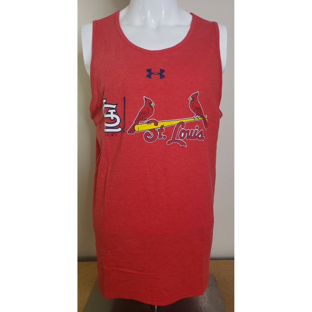 Under Armour Tank Top MLB St Louis Cardinals Baseball Sz Large Sleeveless Shirt